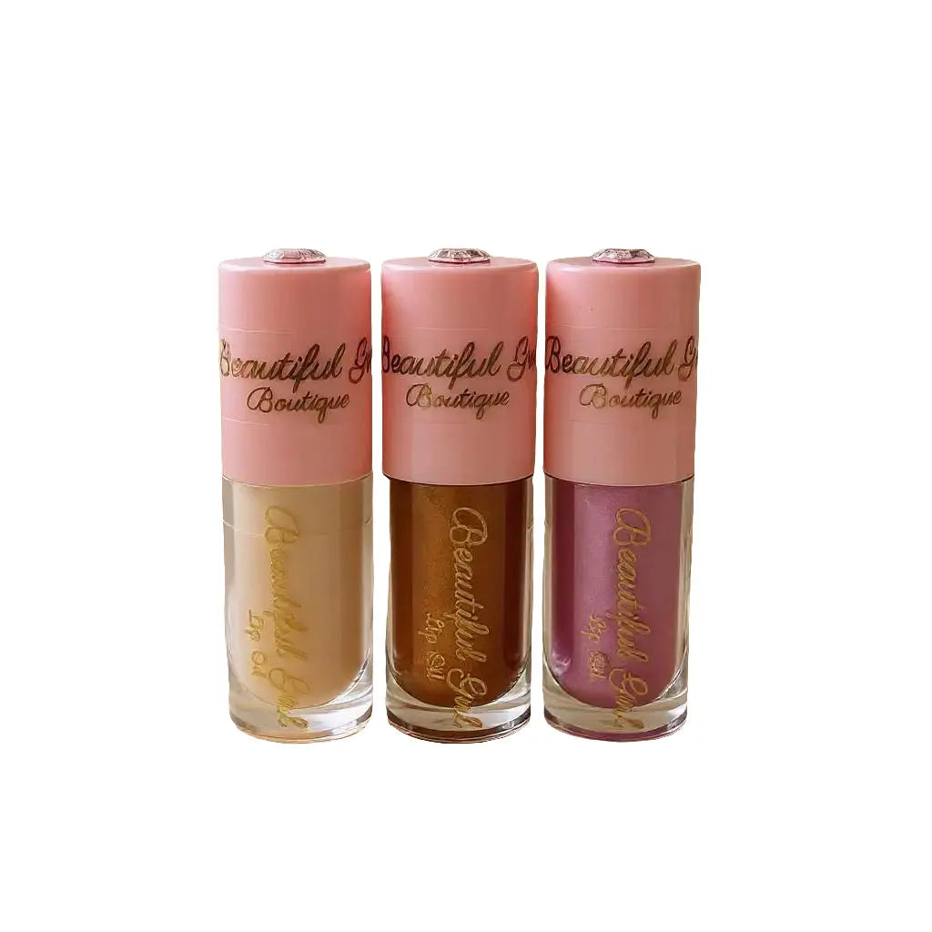 Everyday Essentials Lip Oil Trio - Crystal Ball, How Rude Nude & Pink Berries (Save $6!) Beautiful Girl Boutique