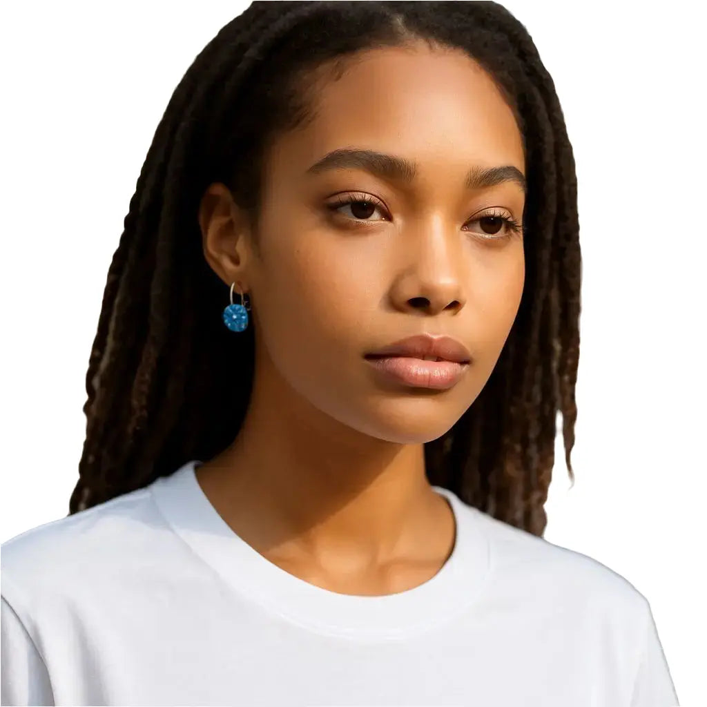 14k Gold-Plated Stud Crystal Earrings Beautiful Girl Boutique