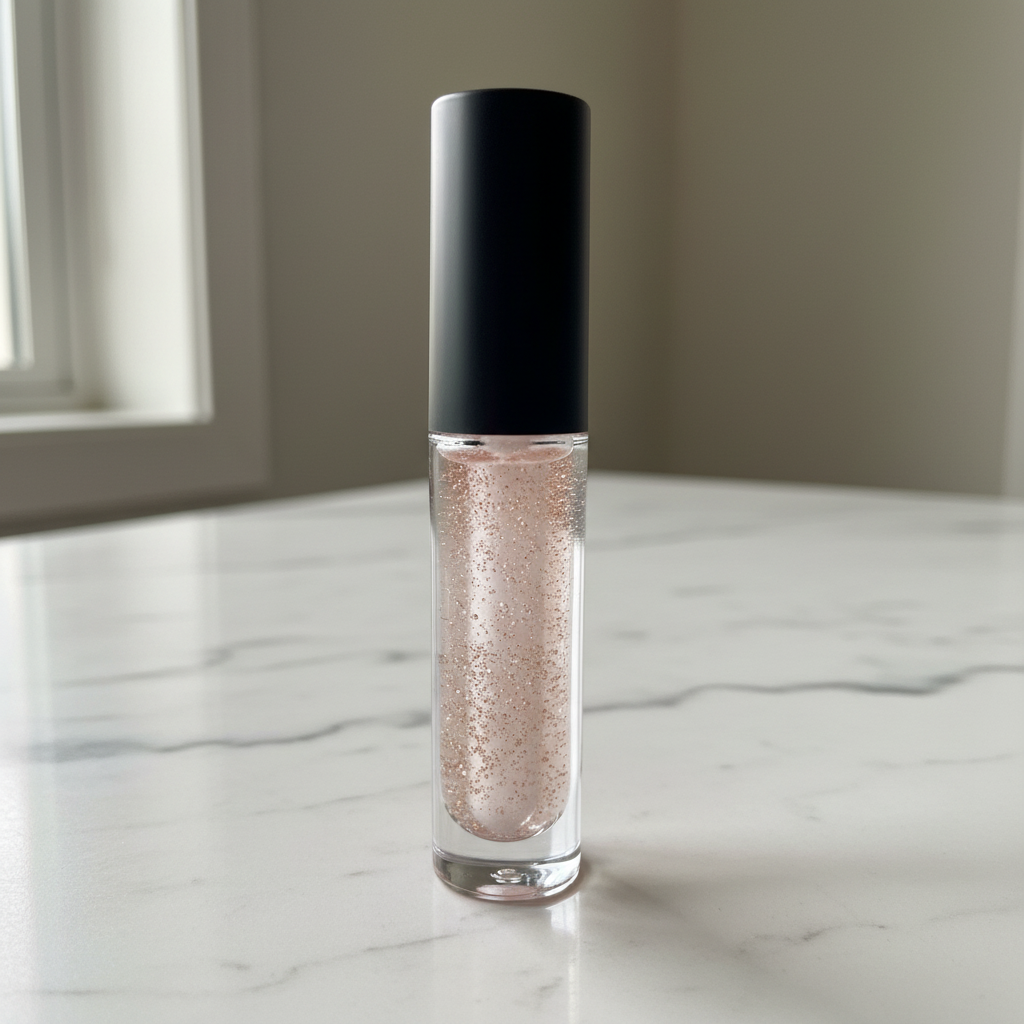 Glass House on marble - black cap