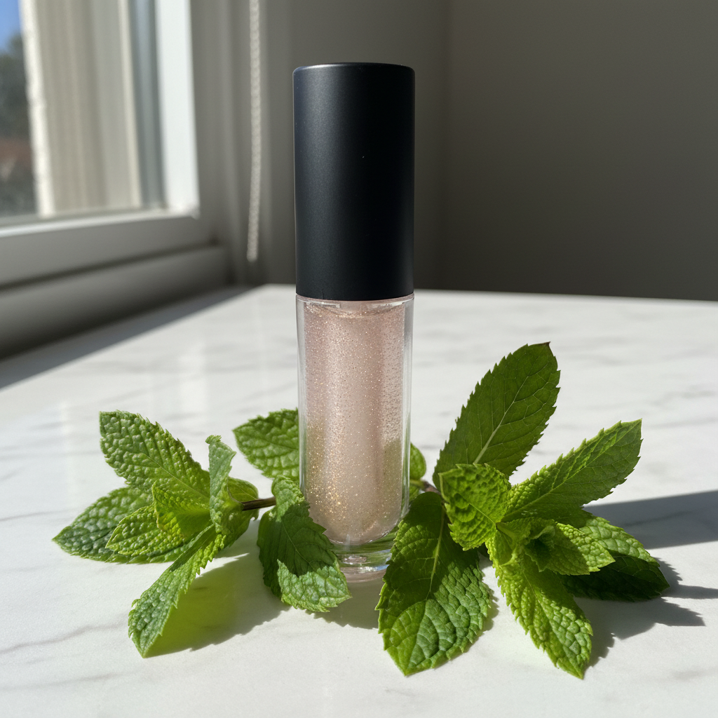 Glass House with peppermint