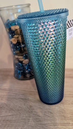 Studded Tumbler with Straw