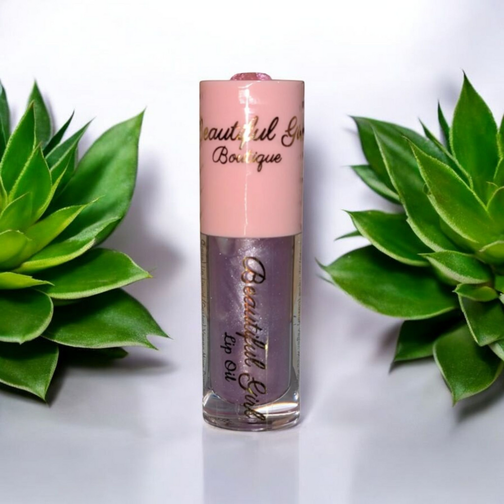 Purple Haze High Shine Lip Oil - Dreamy Clear Coat Gloss Beautiful Girl Boutique