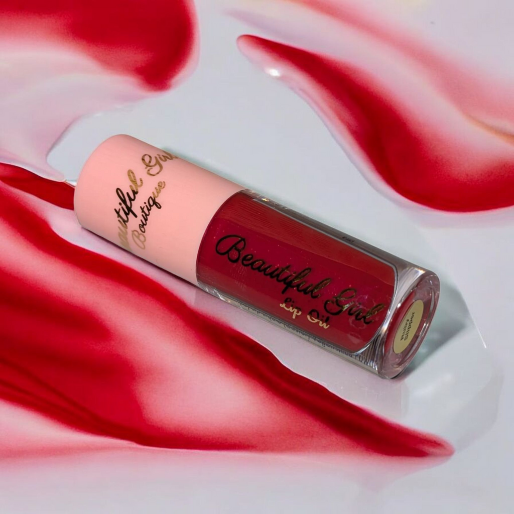 Ruby Slipper High Shine Moisturizing Lip Oil - Luxurious Red Gloss Finish Beautiful Girl Boutique