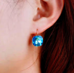 14k Gold-Plated Stud Crystal Earrings Beautiful Girl Boutique