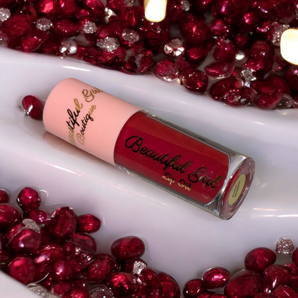 Ruby Slipper High Shine Moisturizing Lip Oil - Luxurious Red Gloss Finish Beautiful Girl Boutique