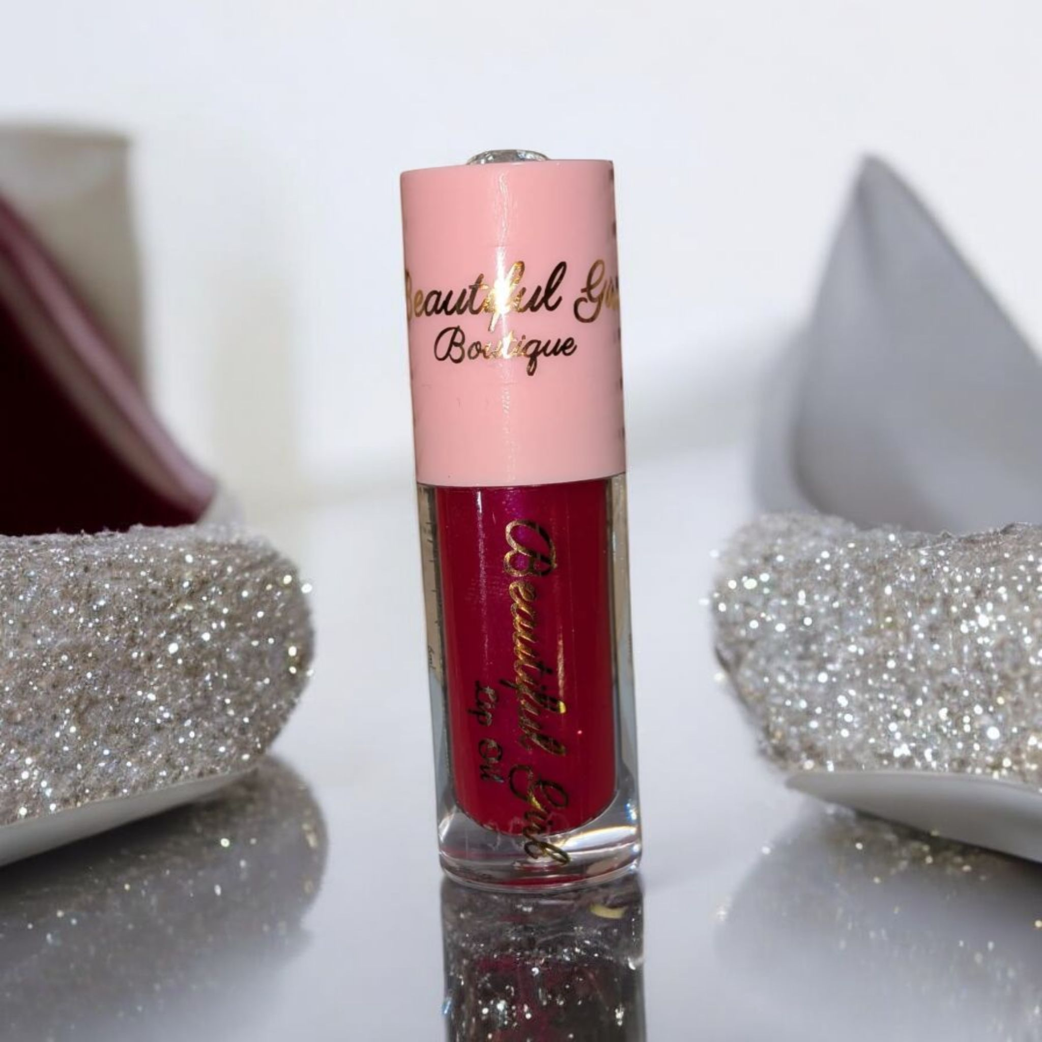 Ruby Slipper High Shine Moisturizing Lip Oil - Luxurious Red Gloss Finish Beautiful Girl Boutique