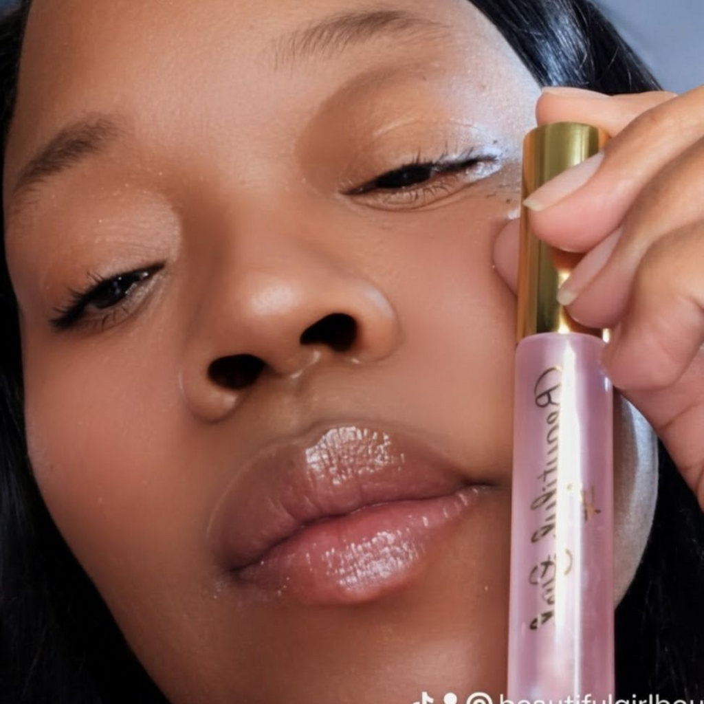High Shine Irredescent Clear Lip Oil Crystal Ball Beautiful Girl Boutique