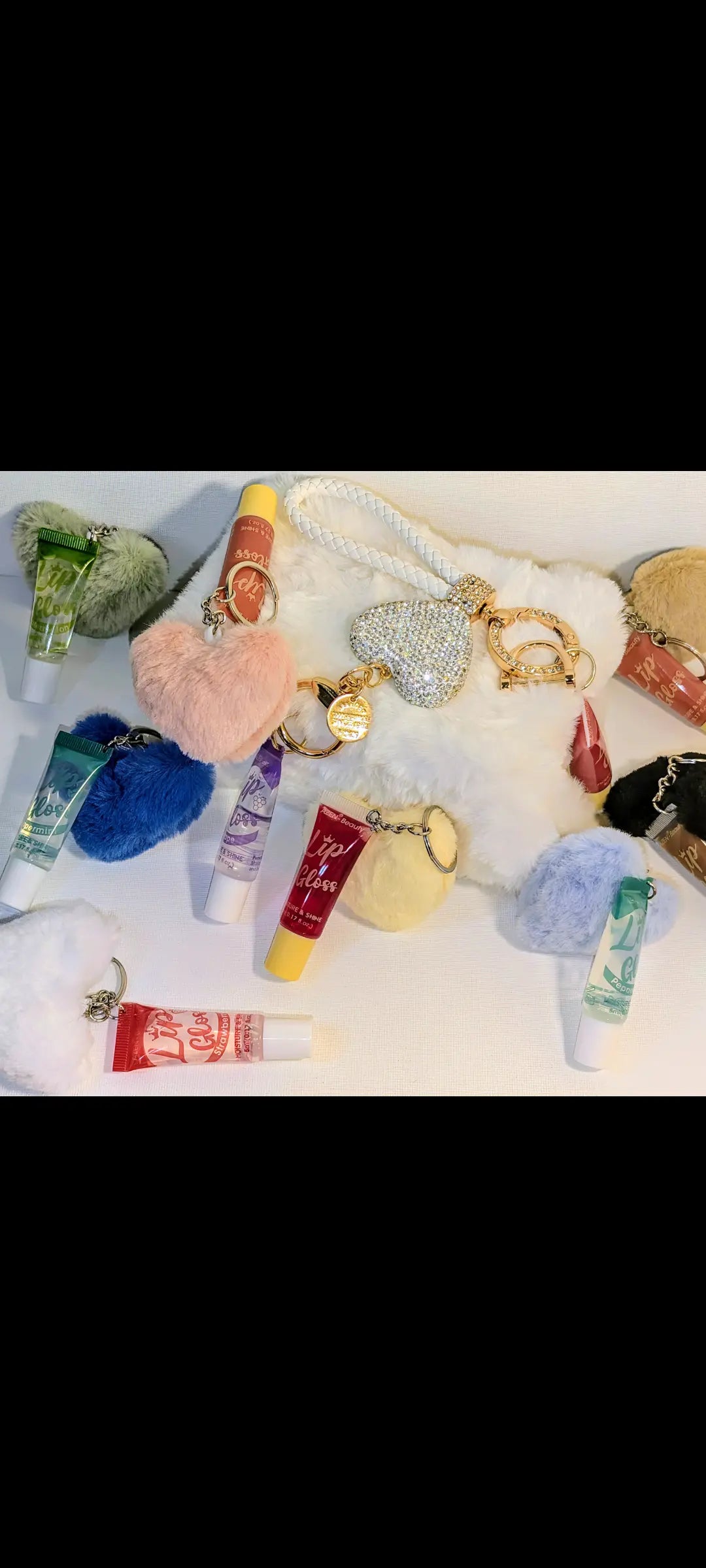 Handmade Lipgloss Keychains Beautiful Girl Boutique