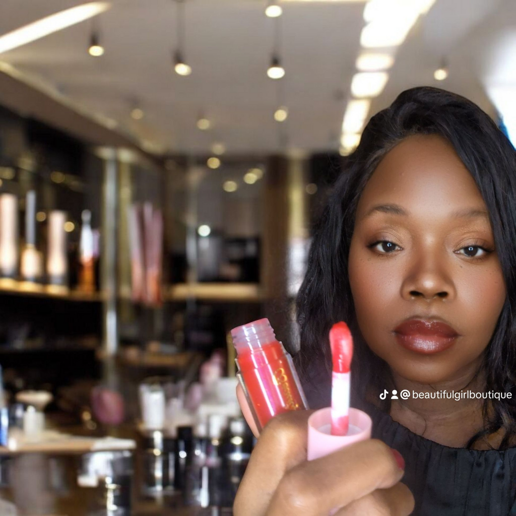 Ruby Slipper High Shine Moisturizing Lip Oil - Luxurious Red Gloss Finish Beautiful Girl Boutique