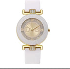 Stylish Fashion Watch - White & Gold Beautiful Girl Boutique