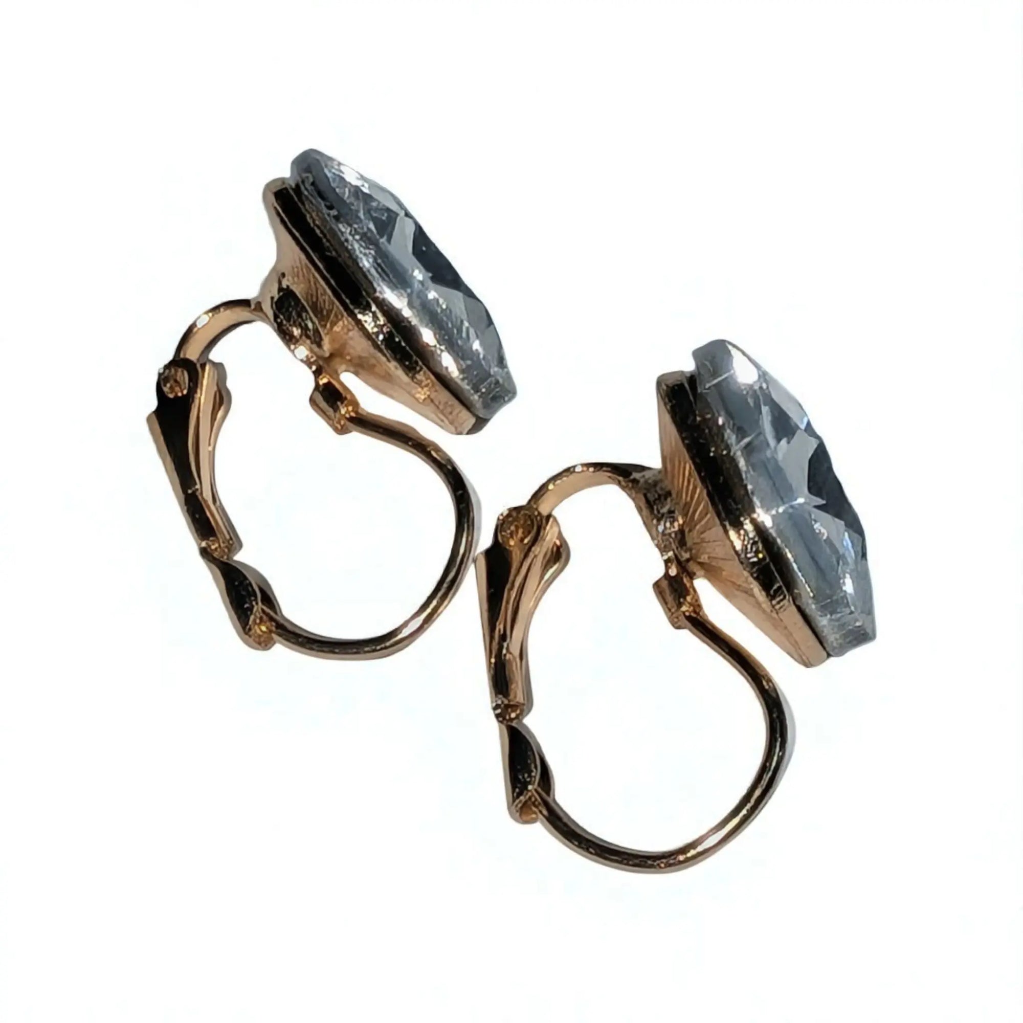 14k Gold-Plated Stud Crystal Earrings Beautiful Girl Boutique