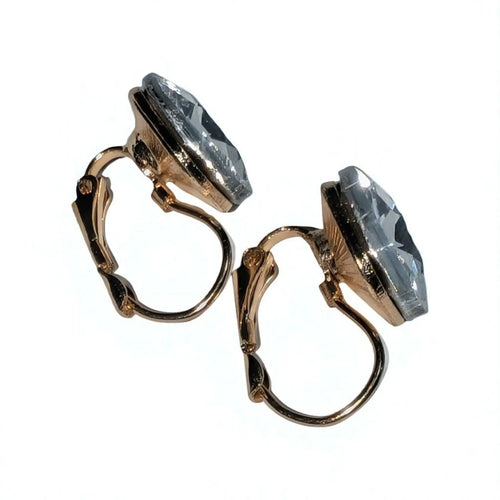 14k Gold-Plated Stud Crystal Earrings Beautiful Girl Boutique