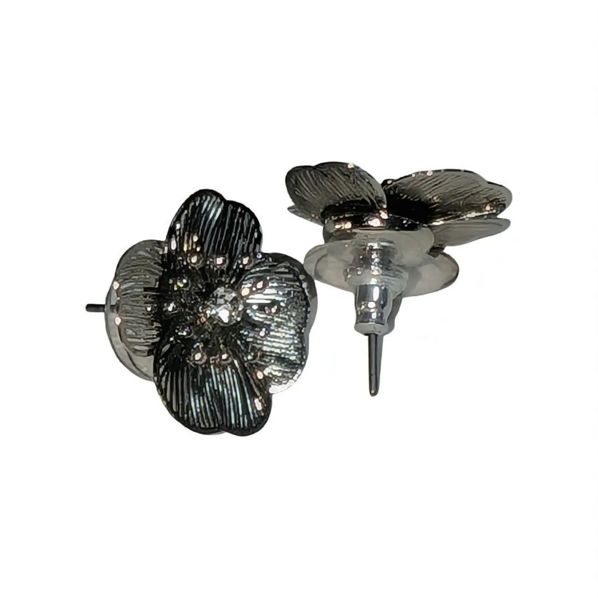 Silver Flower Stud Earrings Beautiful Girl Boutique