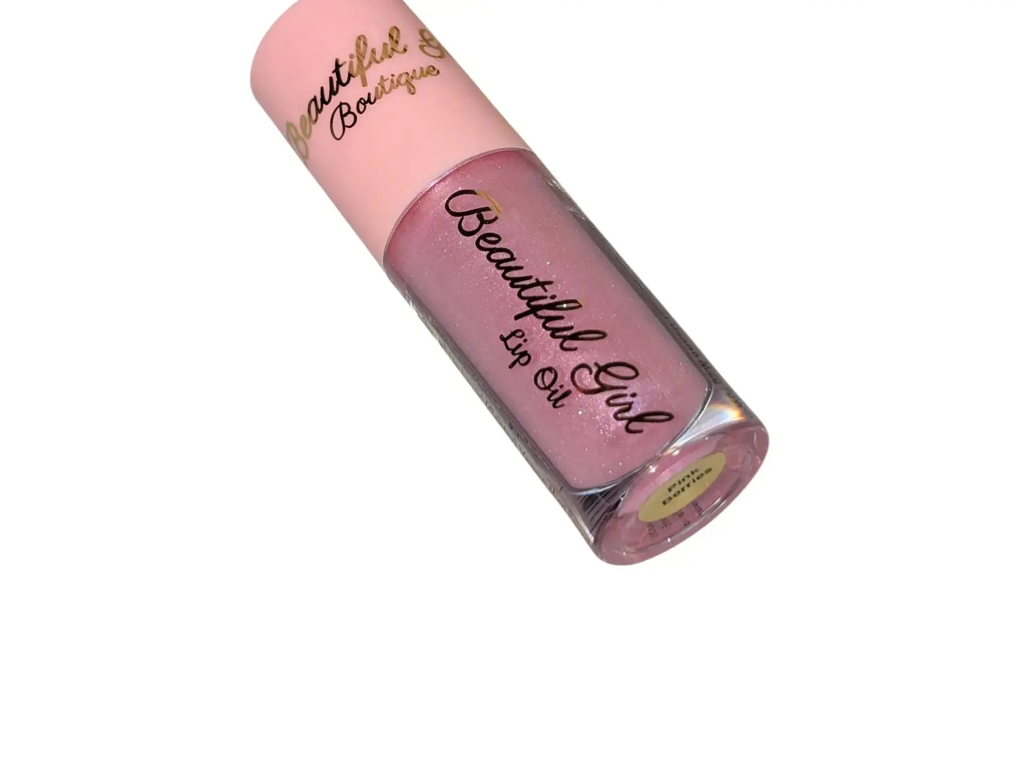 Pink Berries High Shine Lip Oil - Sweet Clear Coat Gloss Beautiful Girl Boutique