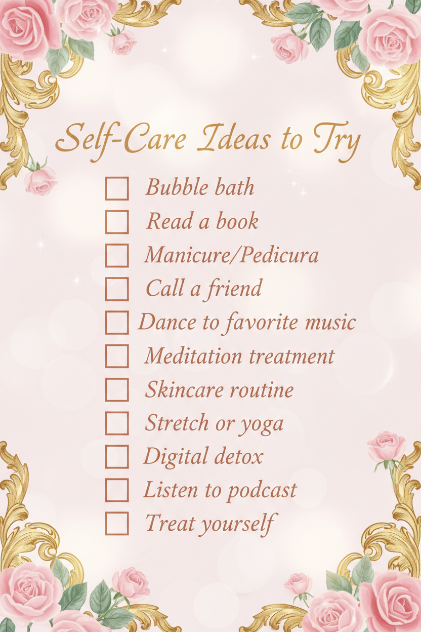 Self-Care Ideas - Fixed