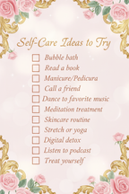 Self-Care Ideas - Fixed